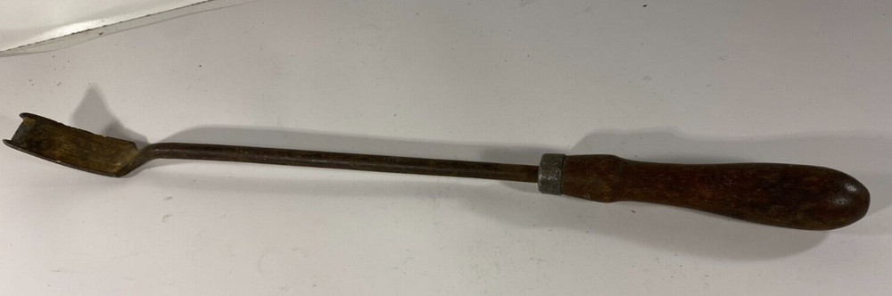 Vintage Long Handle Wood Chisel Scraper Gouge 17.5" Woodworking Tool