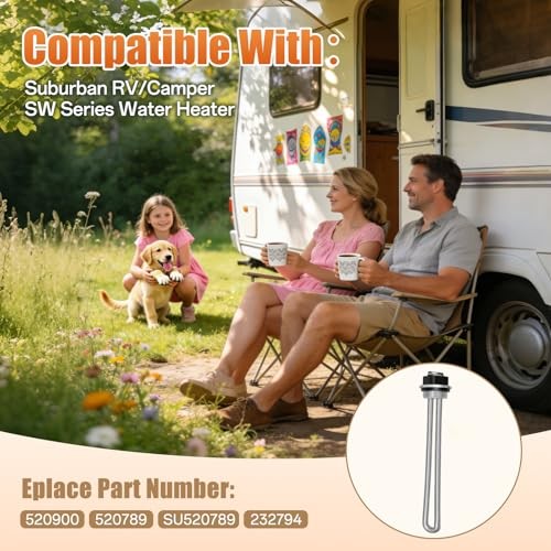 Upgraded 1500W 120V Water Heater Element, fit for AO Heating Element Only