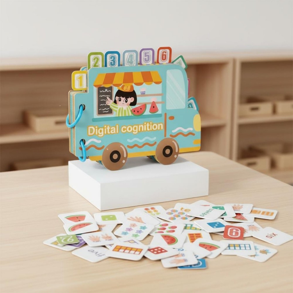 Reusable Sticker Book Develops Hands-On Ability Number Cognition Quiet Book