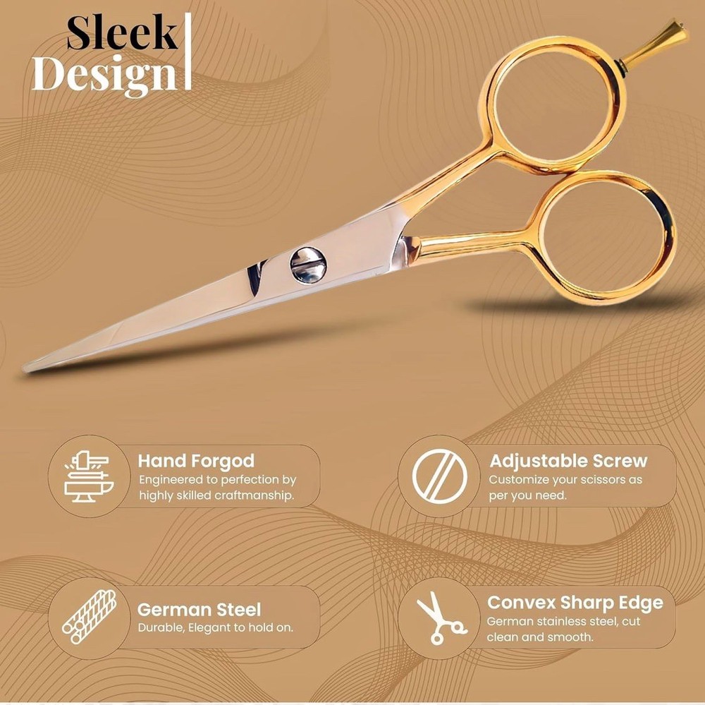 Beard Mustache Grooming Set - Precision Scissors and Combs Kit for Men -...