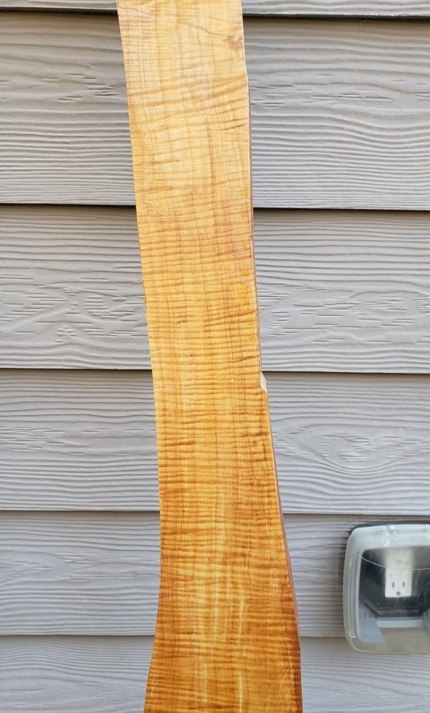 🔥 70.25" CURLY FIDDLEBACK TIGER MAPLE MUZZLELOADER RIFLE LONGRIFLE Blank Slab