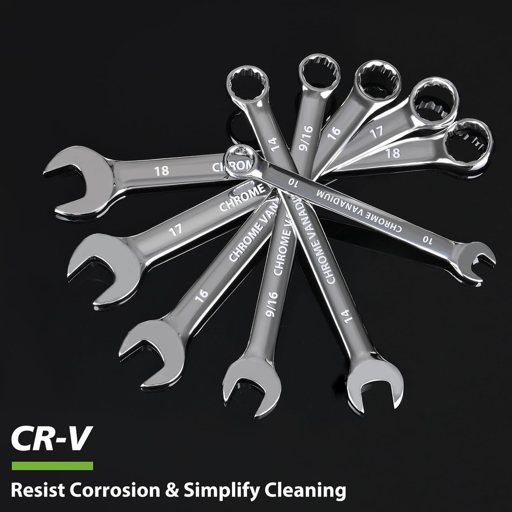 COYAGRIP 10mm Wrench, Industrial Grade Spanner, Combination 10mm, Silver