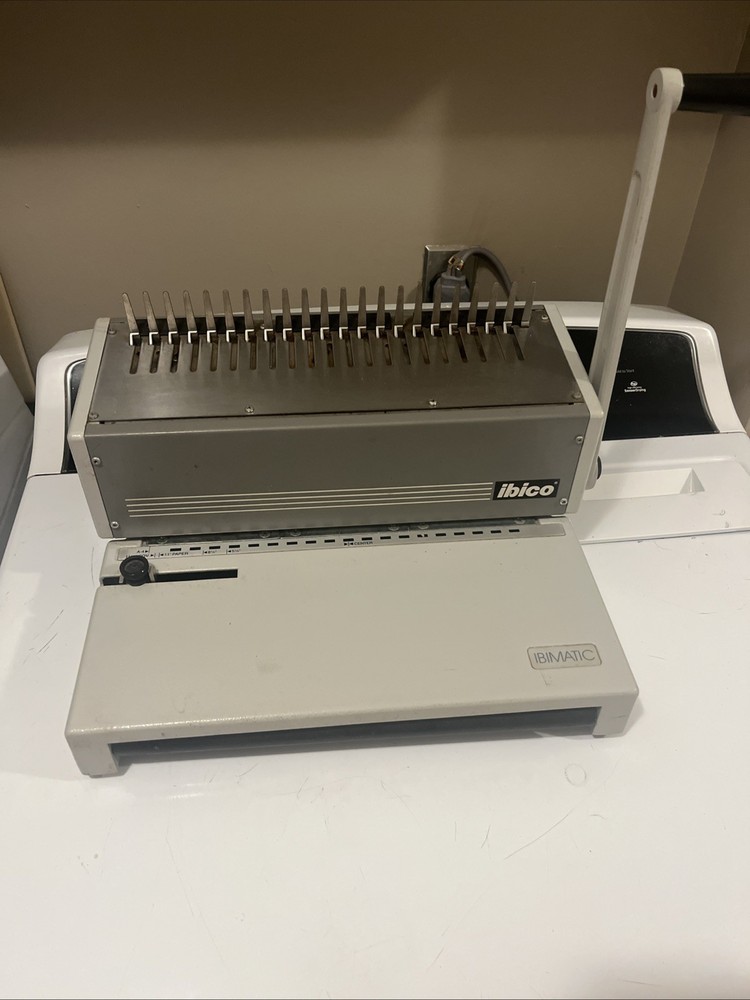 IBICO IBIMATIC HEAVY DUTY METAL PUNCH & PLASTIC COMB BINDING SYSTEM**not Tested