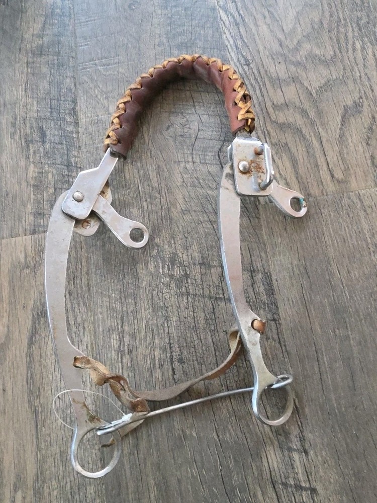 Western Braided Hackamore Bit Horse