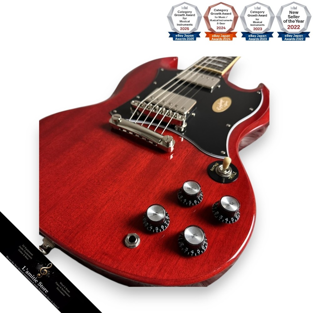 Epiphone SG Standard Cherry Electric Guitar with Soft Case