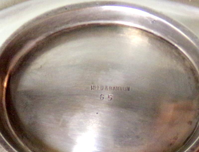Mid Century Modern Lime Silverplate Teardrop Bowl