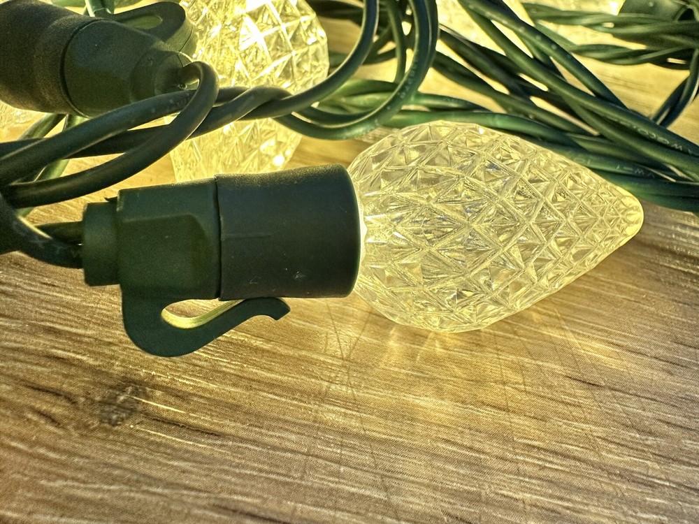 LED Christmas Lights, warm white Bulbs