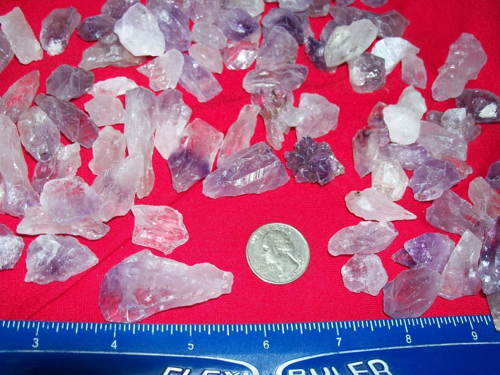 10 amethyst crystal points gemstones per lot medium size