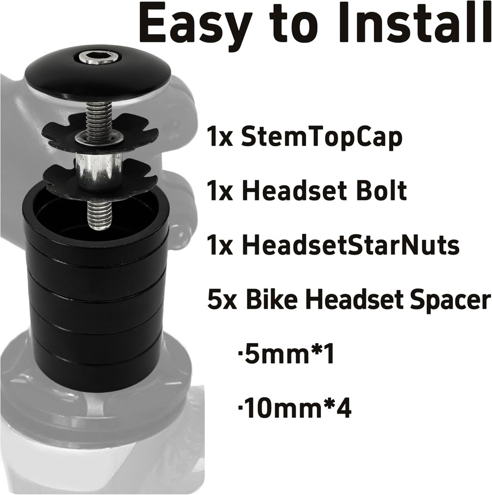 Aluminum Alloy Bicycle Headset Spacer Kit