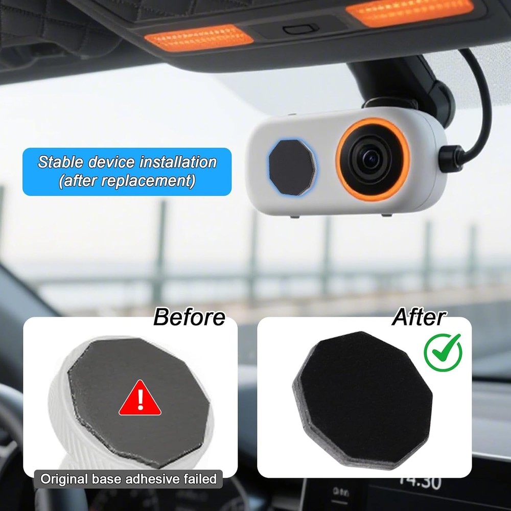 6-Pack Durable Dash Cam Adhesive for Garmin Models - Secure Windshield Mount