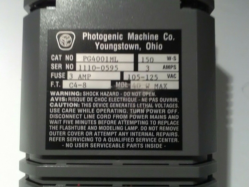 Medalight Studio Strobe PG4001-ML Photo Video light Flash / Remote