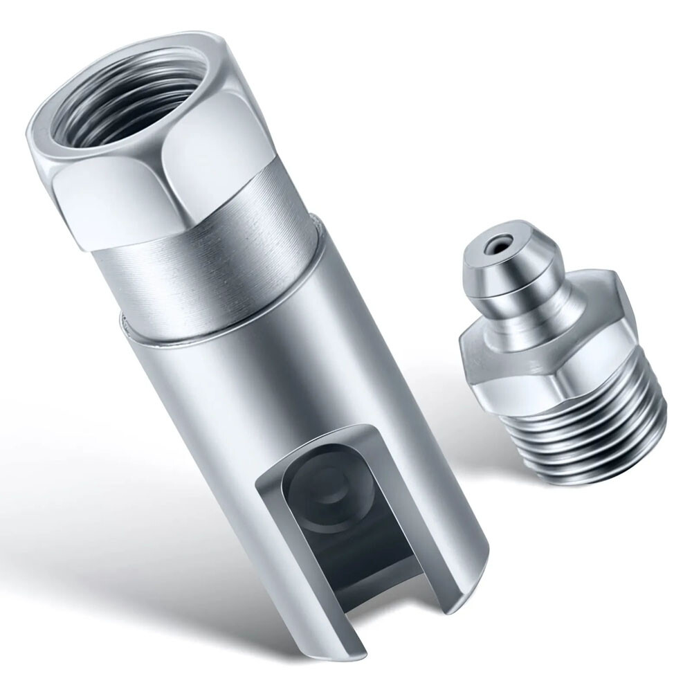 1/2PACK Right-Angle 90-Degree Push-on Grease Coupler With 1/8 Inch NPT Threads