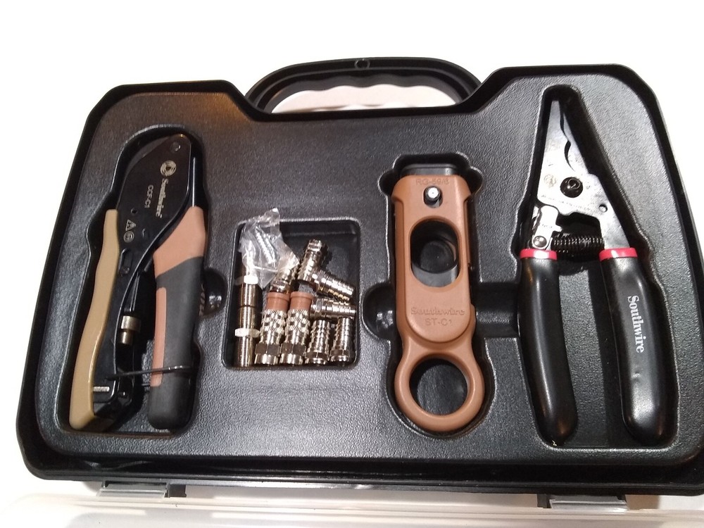 USED, SOUTHWIRE CABLE TV TOOL KIT , PART #KIT-C1