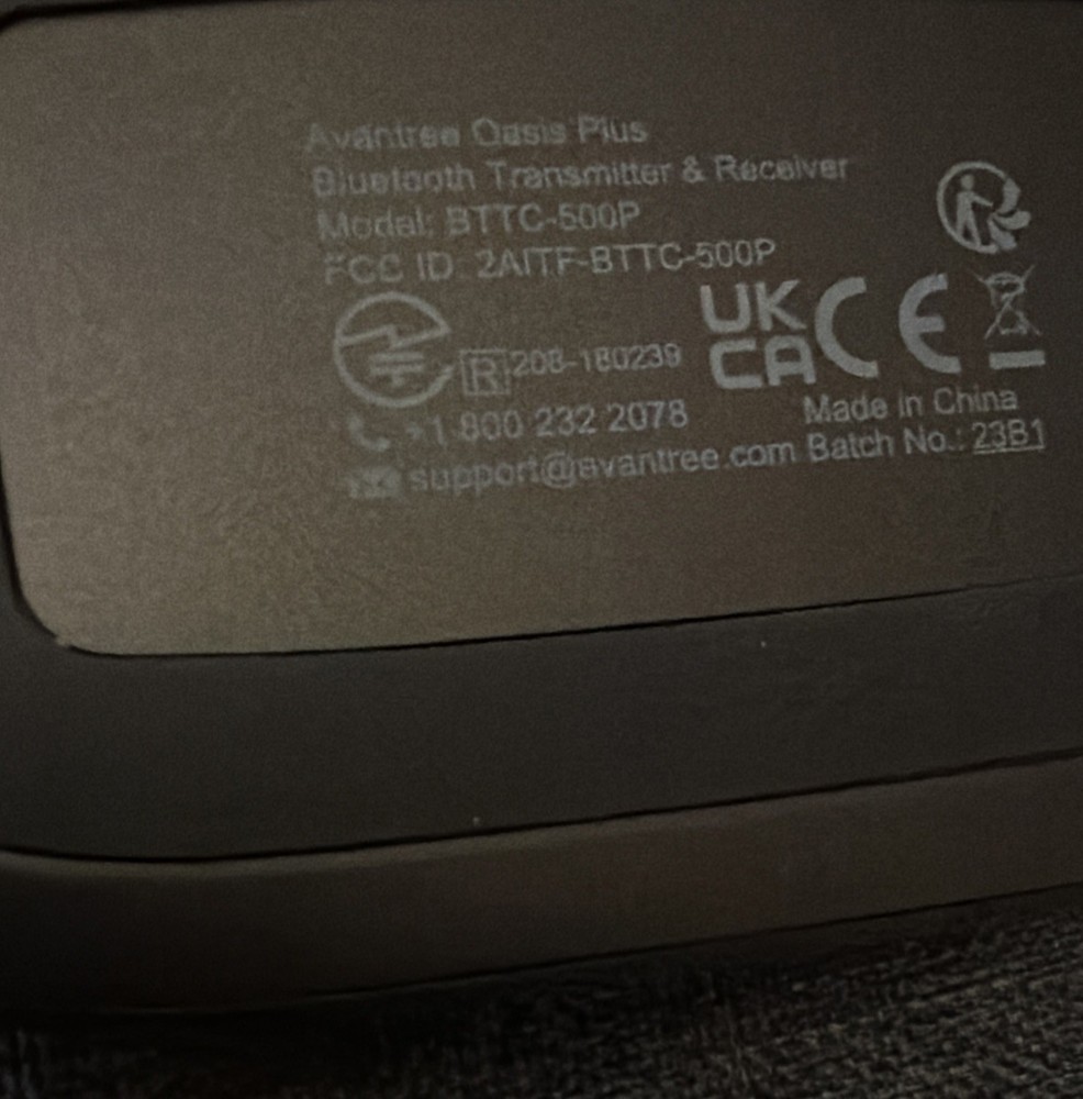 Avantree Oasis Plus Bluetooth Transmitter Receiver - BTTC-500P