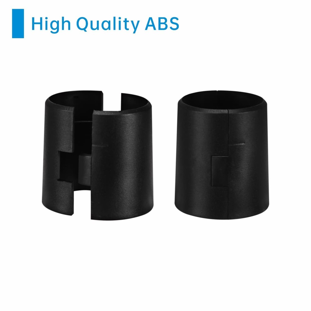 Wire Shelf Clips 38mm Black Plastic Shelf Lock Split Sleeves Metric 4 PCS