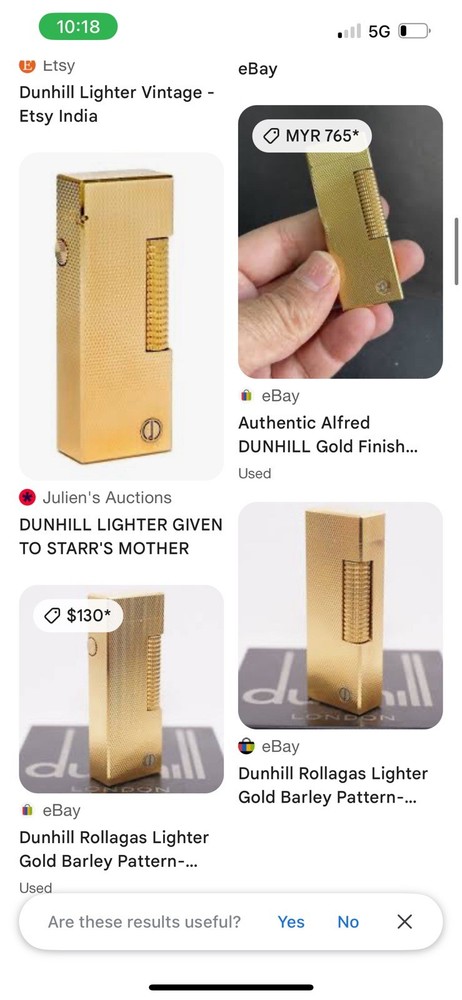 Sunil Gold Plated Vintage Lighter
