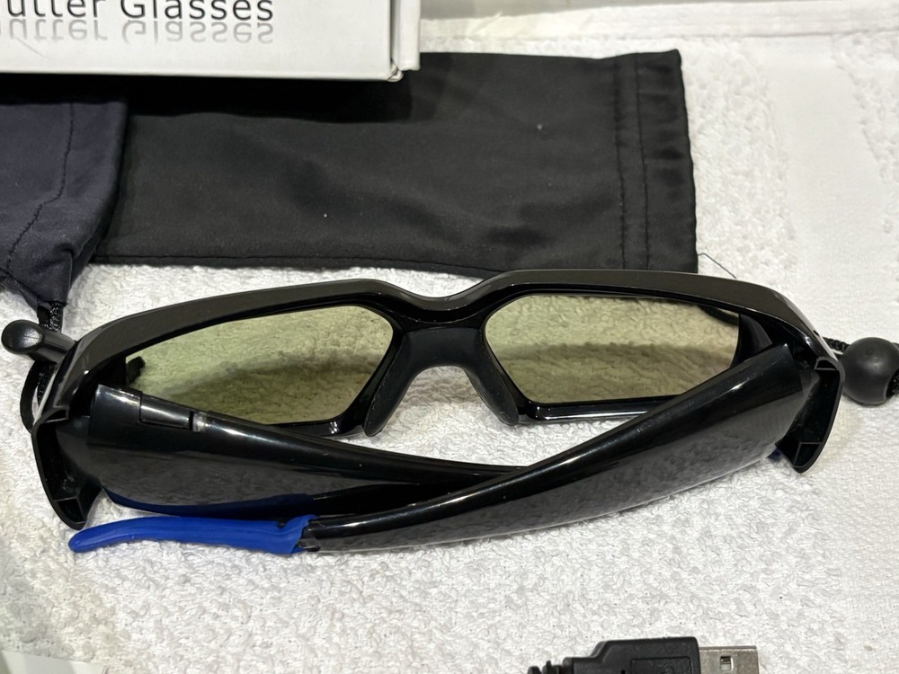 2x 3D Glasses 3D TV Eyewear Active Shutter