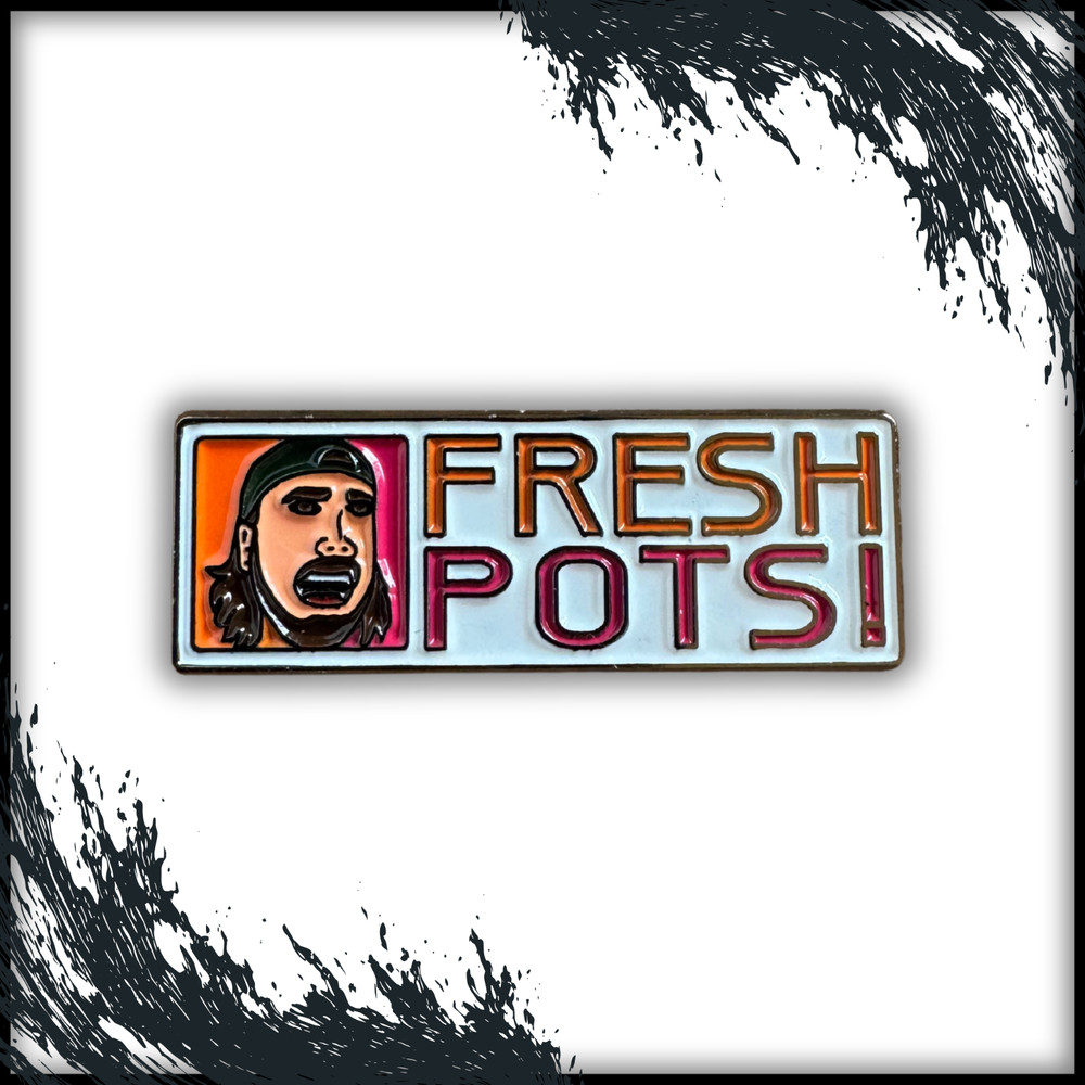 Fresh Pots! Dave Grohl Foo Fighters Nirvana Dunkin Parody Soft Enamel Pin