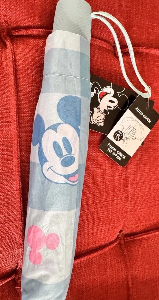 Disney Mickey Mouse Rain Umbrella Auto Open