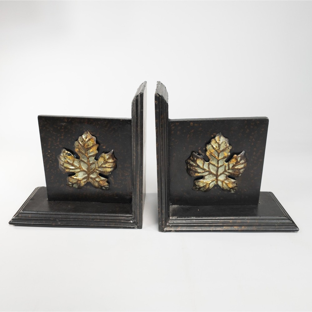 Maple Leaf Metal Book Ends by Sullivans