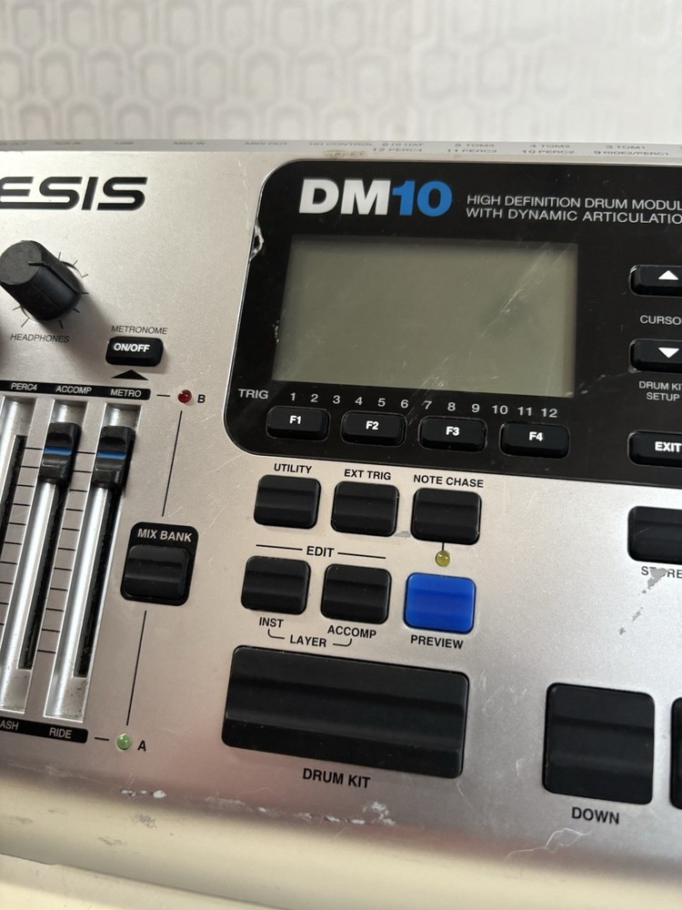 Alesis DM10 High Definition Drum Module -READ- Brain Silver
