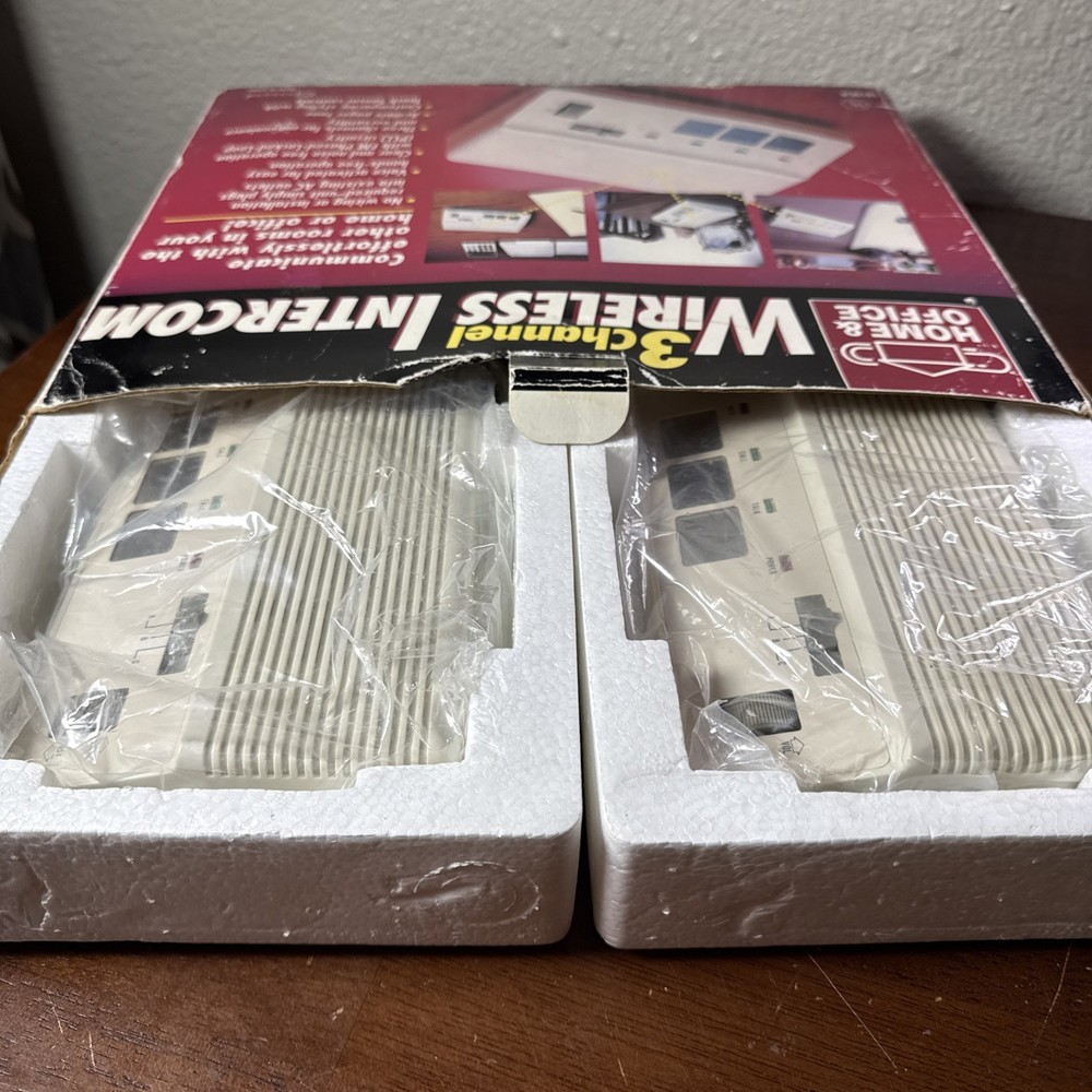 Garrard Home & Office 3-Channel Wireless Intercom, Model 1810 EJP NOS