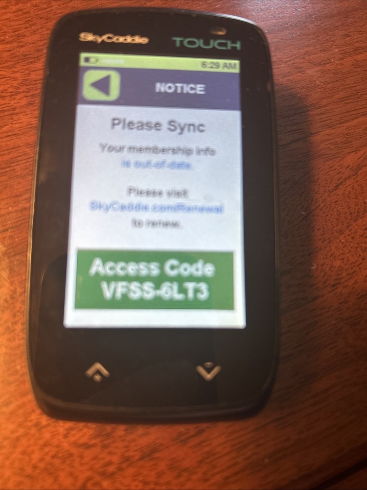 SkyCaddie Touch Golf Handheld GPS EX