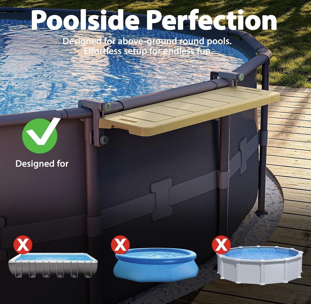 POOLHACKER Poolside Bar for Above-Ground Pools
