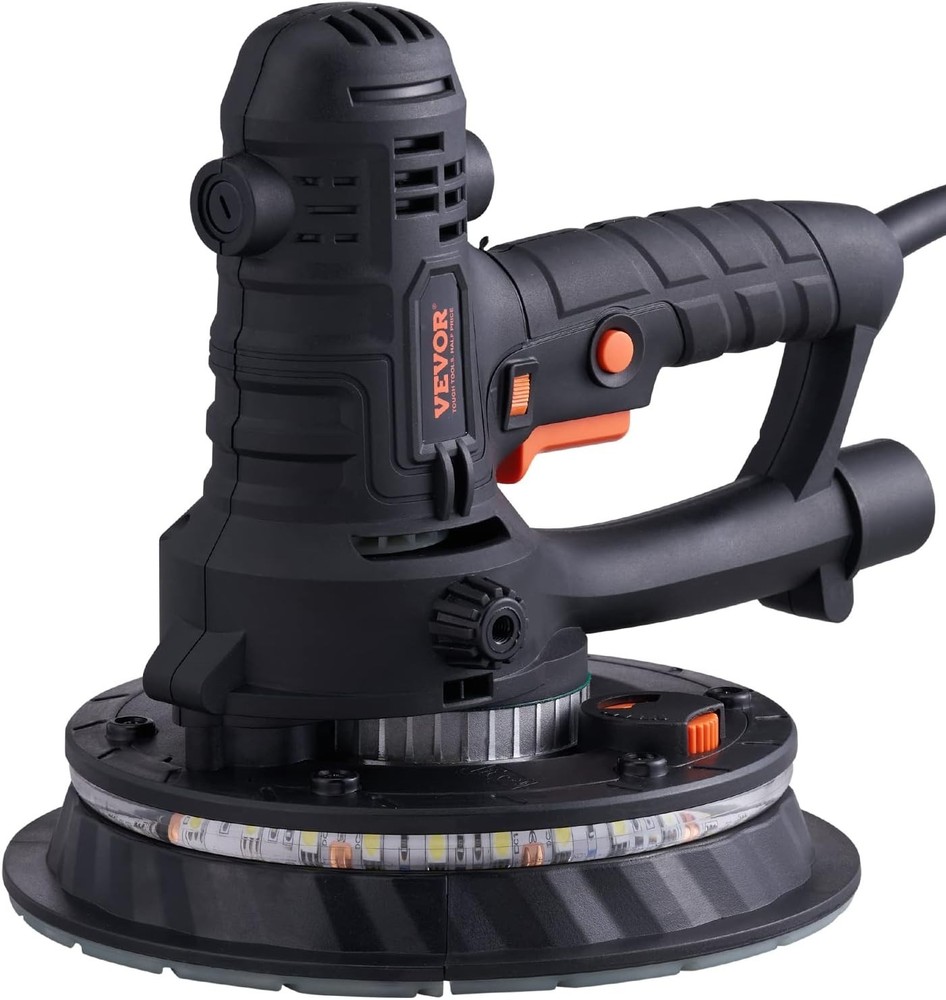New Electric Drywall Sander Adjustable Variable Speed With Sanding Pad 800W