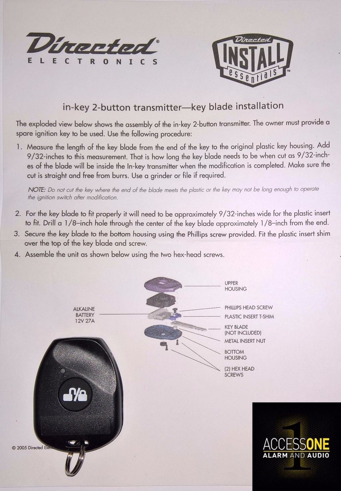 Merlin 482T 2-Button Replacement Remote Control Transmitter for Merlin 3000