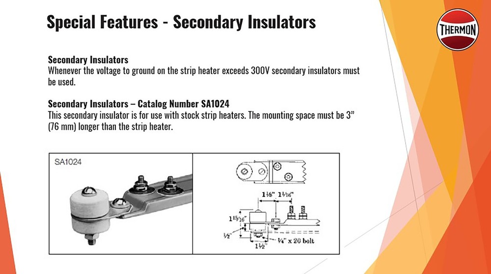 Caloritech™ SS Strip Heater, Component Heater, 240V, 1000 Watts, 30.25" L, 1200F