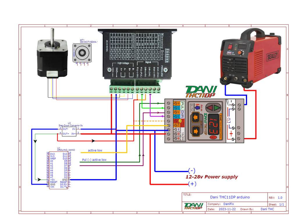 Plasma Cutter CNC THC Torch Height Control Dir/Pul (SD) with Anti-dive function