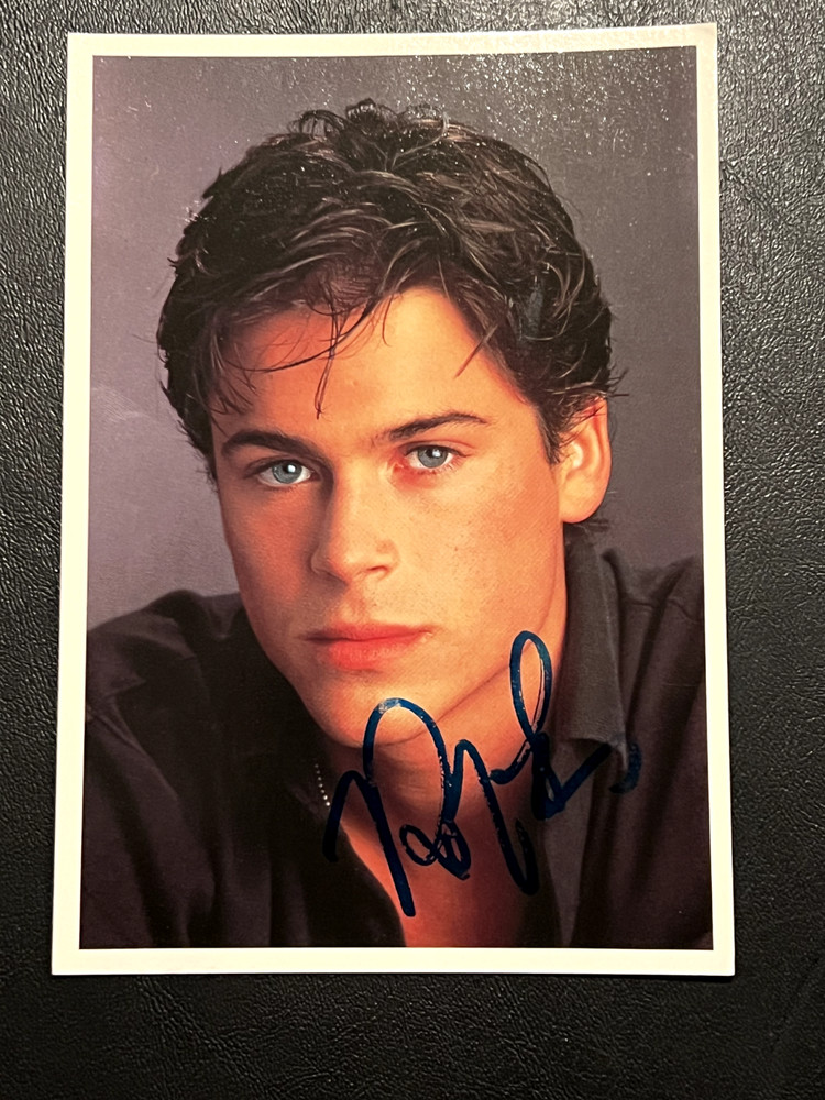 Rob Lowe Hand Signed Postcard
