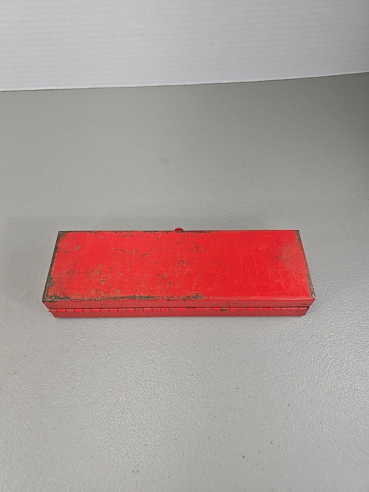 Vintage SNAP-ON KRA-229 1/4" Socket Tool Metal Box Empty No Tools