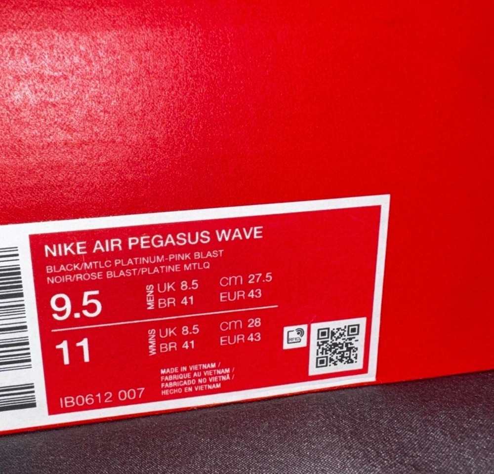Size 9.5 - Nike Pegasus Wave Pink Blast