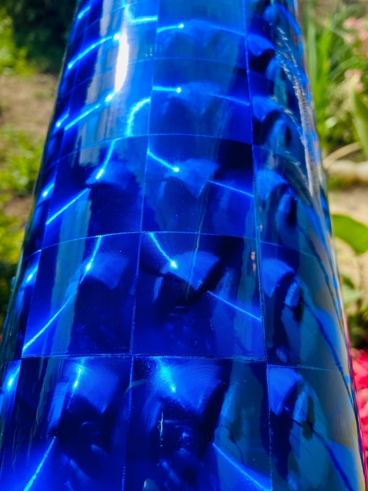 Mirror Lens Royal Blue 1 3/8" Self Adhesive Vinyl Roll