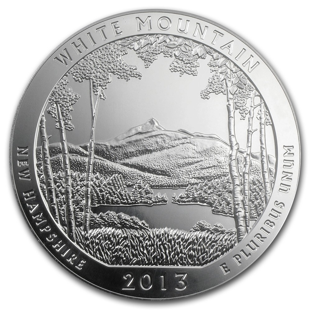 2013 5 oz Silver ATB White Mountain National Park, NH