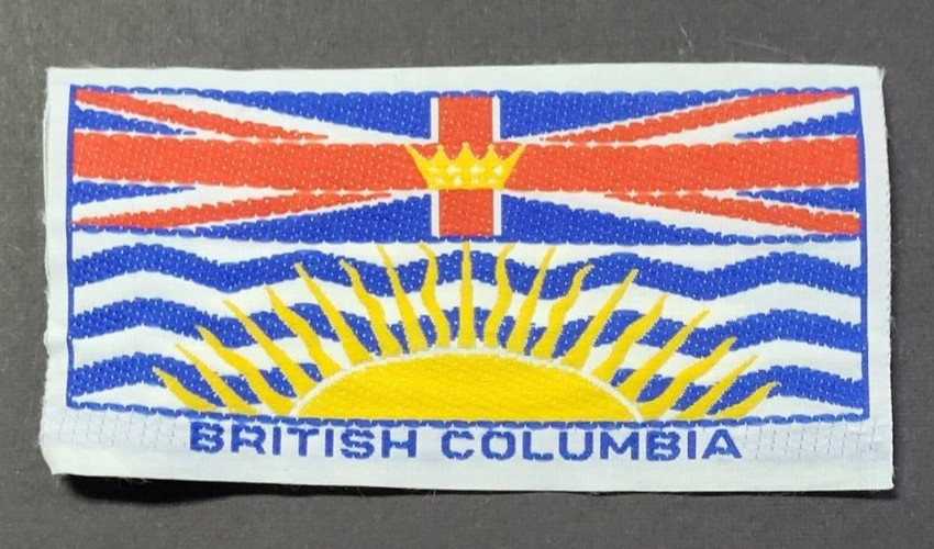 British Columbia Flag Patch 2"X3" BC Canada