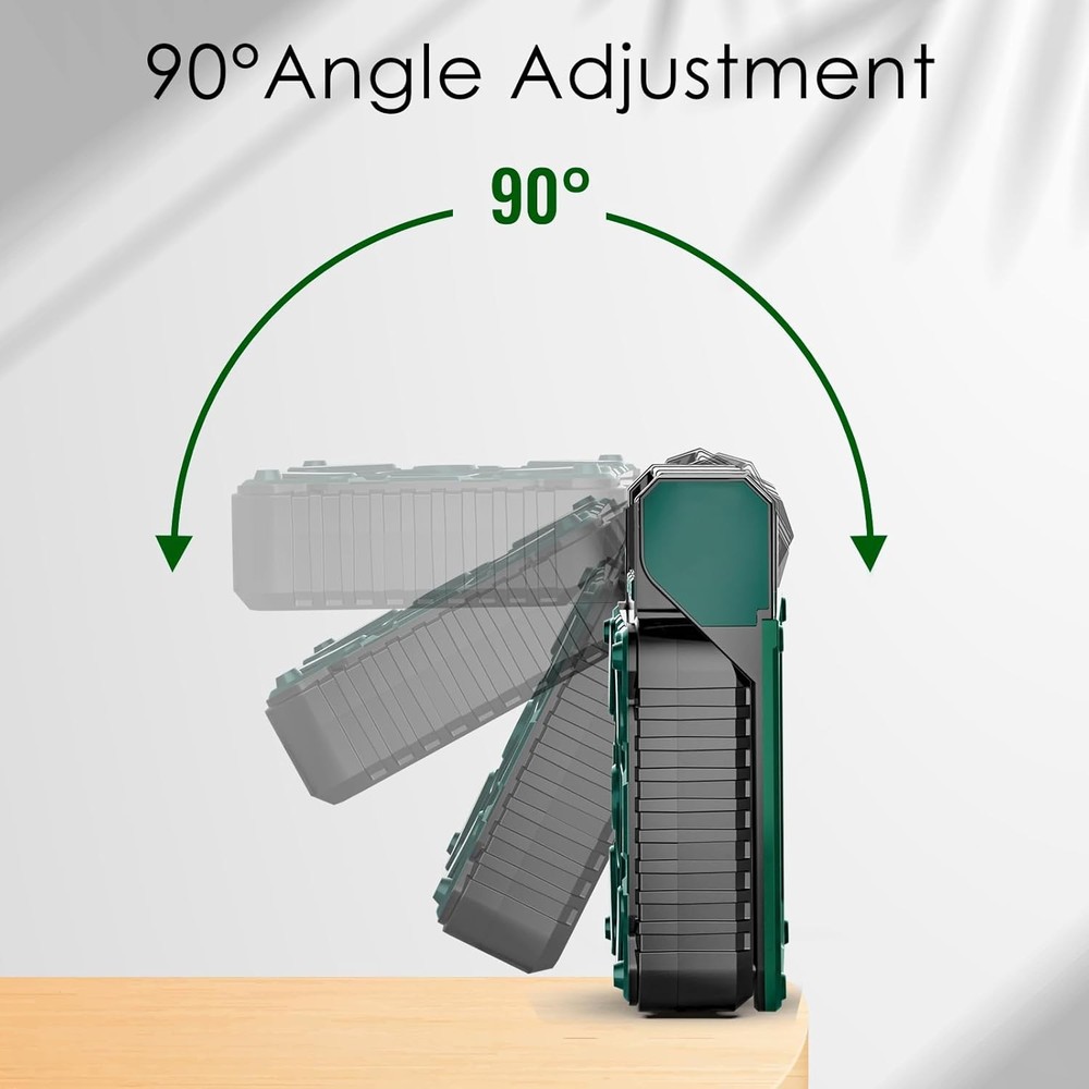 Portable Camping Battery Fan with Solar Panel