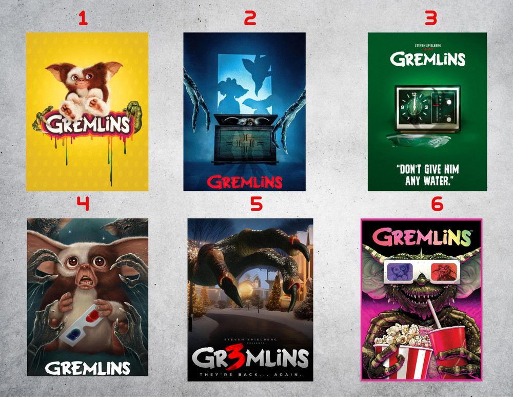 Gremlins Horror Movie Wall Collage Posters