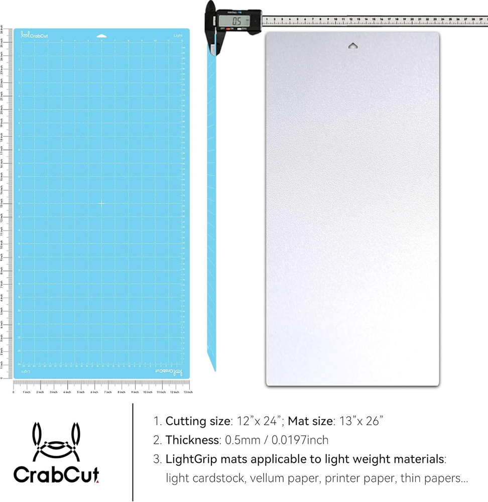 Cutting Mats for Cricut Maker 4/Explore 4/Maker 3/Explore 3/Explore Air 2 12x24