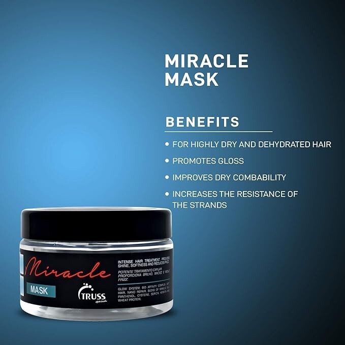 TRUSS Ultra Hydration Shampoo and Conditioner & Miracle Mask Set Bundle