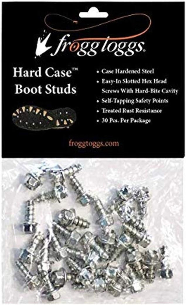 Hard-Case Boot Studs, Steel, 30 per Pack