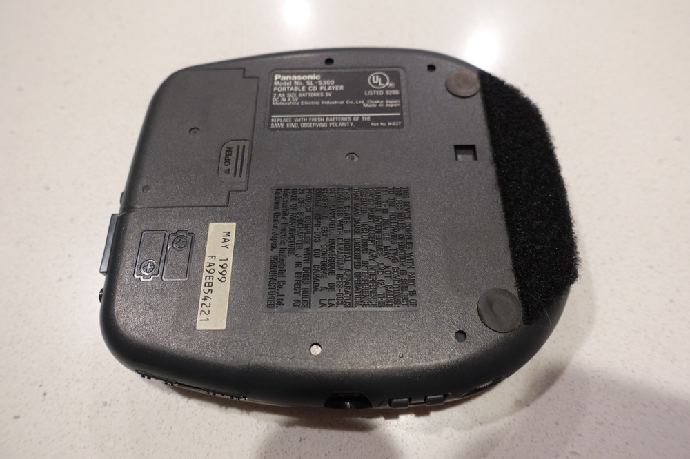 Panasonic Personal CD Player SL-S360 -Tested Working