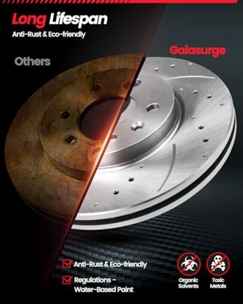 Front Brake Kit Compatible With 2003-2012 Honda Front 2003-2012 Accord 300mm
