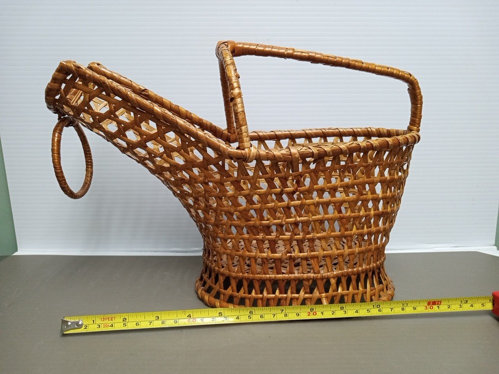 Wooden Wine Basket With Handle