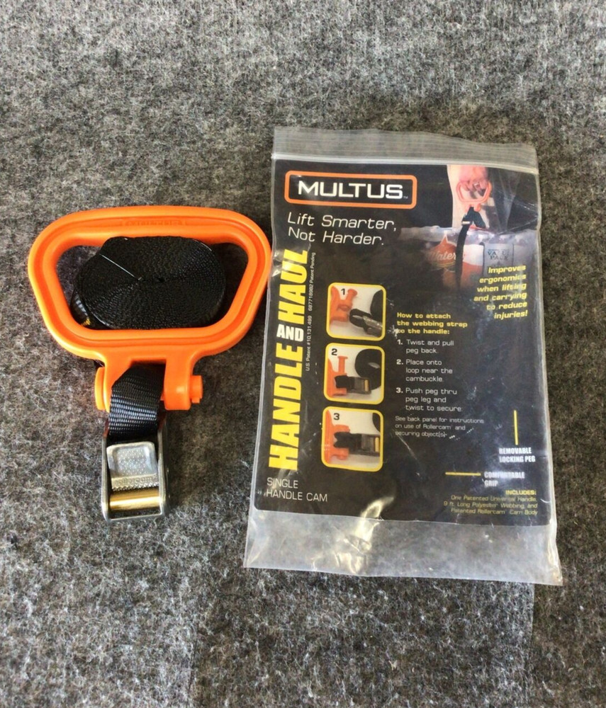 Multus Handle and Haul Adjustable Moving Strap Cam Buckle NEW