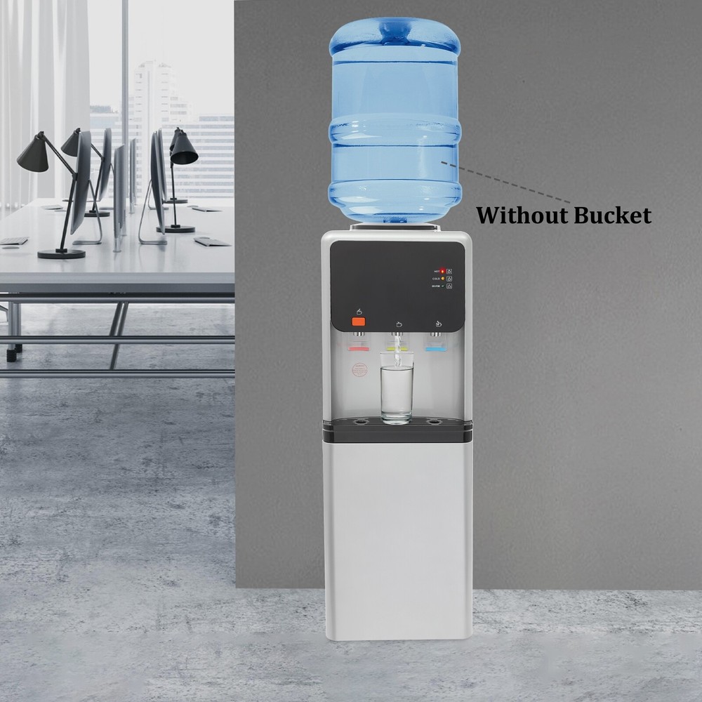 5Gal Top Loading Water Dispenser Water Cooler 3in1 Cold/Warm/Hot Water Dispenser