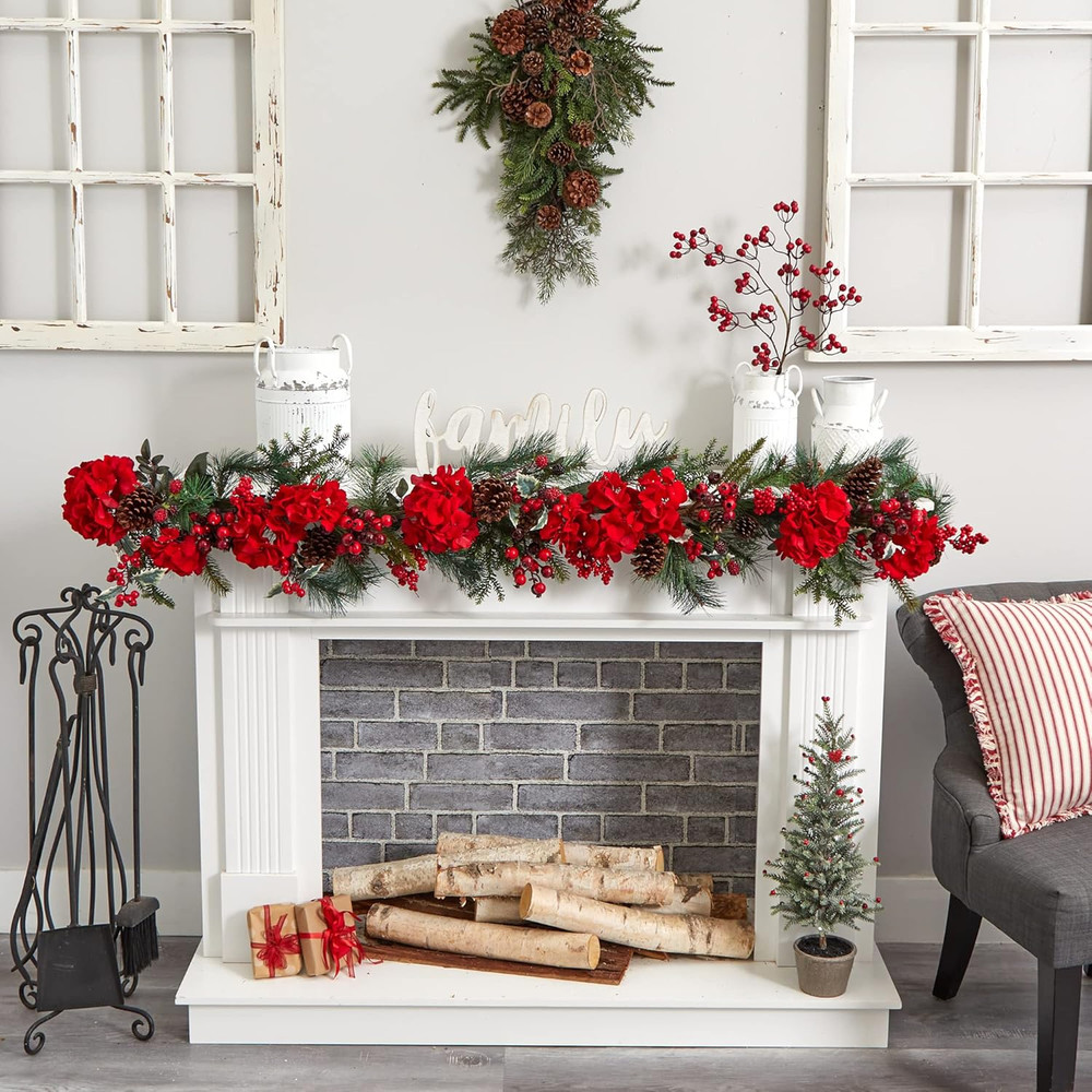 72In. Hydrangea Garland