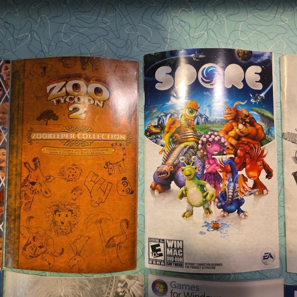 Computer Game Manual Lot Of 10